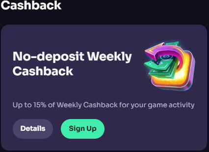 WinSpirit Weekly Cashback